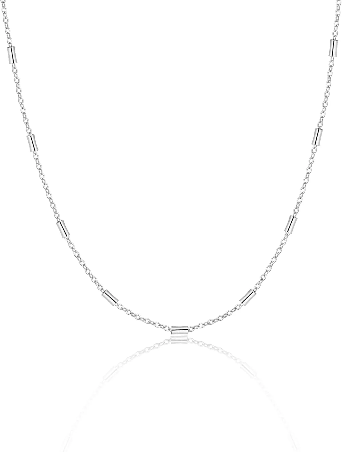 14K Gold Plated Choker Necklace for Women Dainty Coin Chain Chokers Simple Lighting Bolt Fishbone Necklaces Everyday Jewelry Gifts