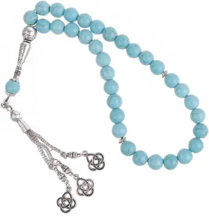 33-Muslim Beads Bracelets Prayer Beads Wristband Turquoise-Rosary Bracelet Worship Accessory Religious Rosary Decoration Beaded Bracelets For Gift