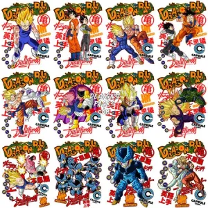 38 DragonBall Anime Streetwear Designs Bundle PNG   PSD