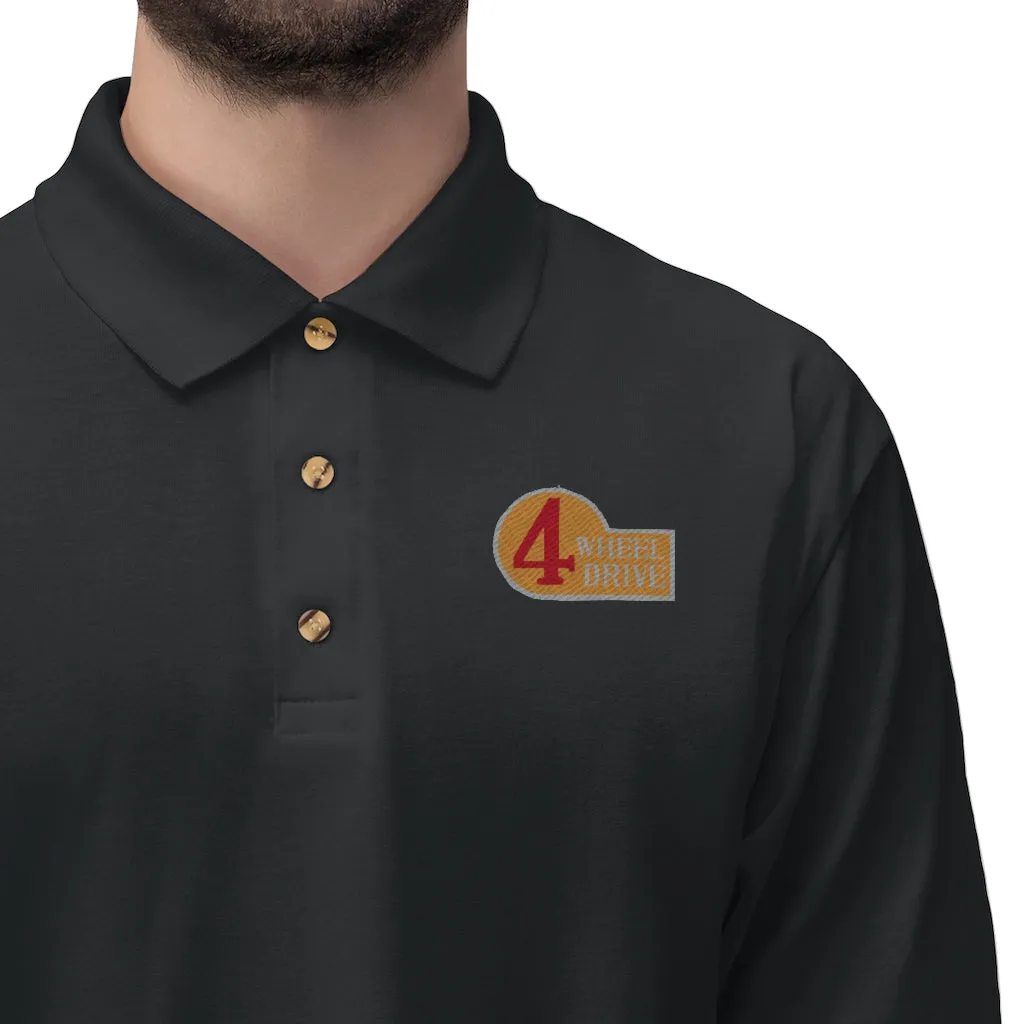 4 Wheel Drive FJ40 - Embroidered Polo Shirt by Reefmonkey