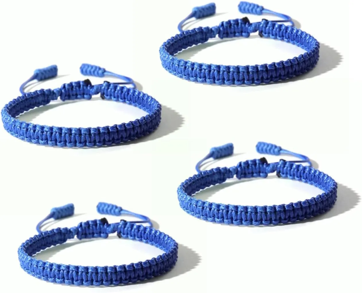 4PCS Blue Bracelets for Women,Blue Friendship Bracelets,Hand Woven Bracelet,Charm Bracelet Charm Bracelet for Gift