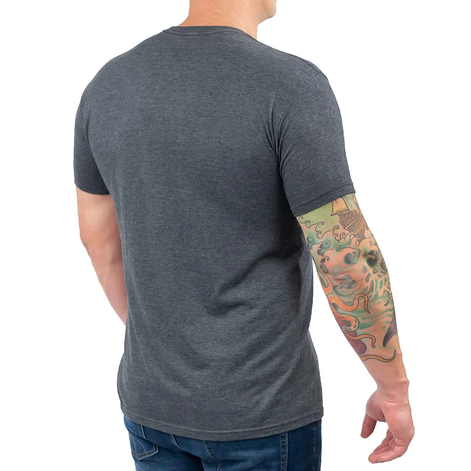 ABC's Dinosaurs Logo & Cast Men's Grey T-Shirt