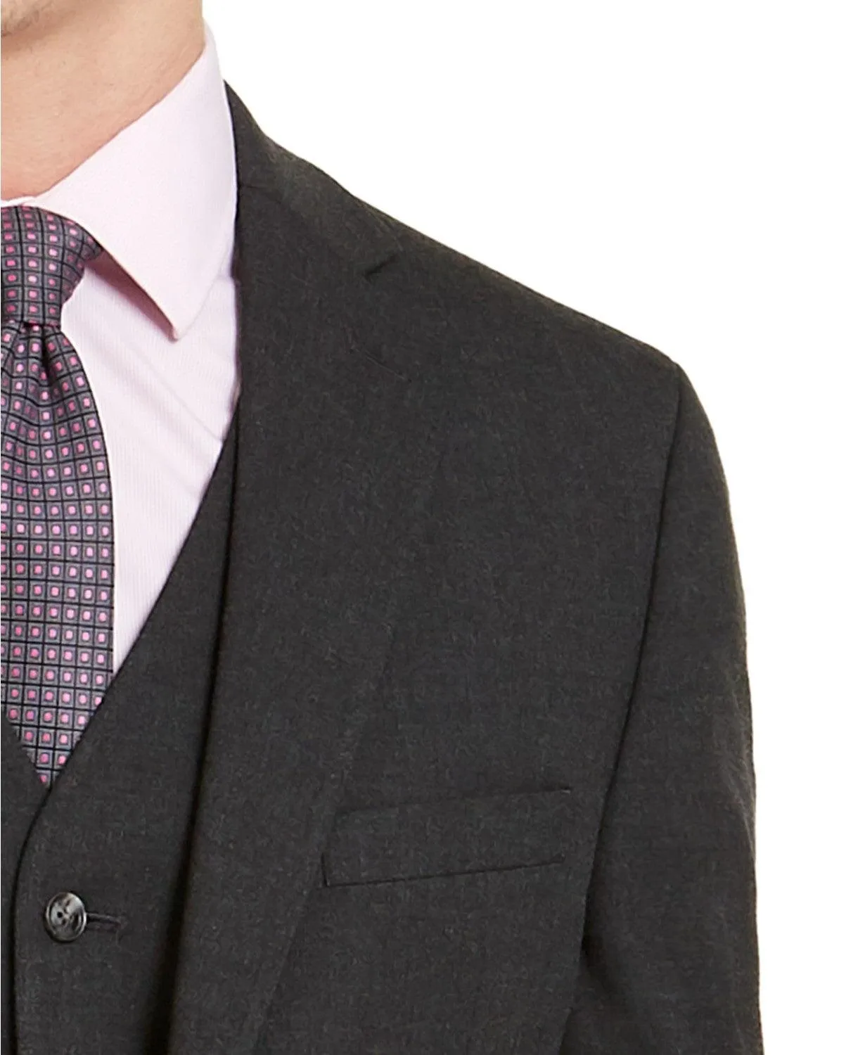 Alfani Men's Slim Fit Stretch Solid Suit Jacket Charcoal Grey 40R