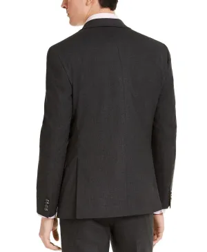 Alfani Men's Slim Fit Stretch Solid Suit Jacket Charcoal Grey 40R