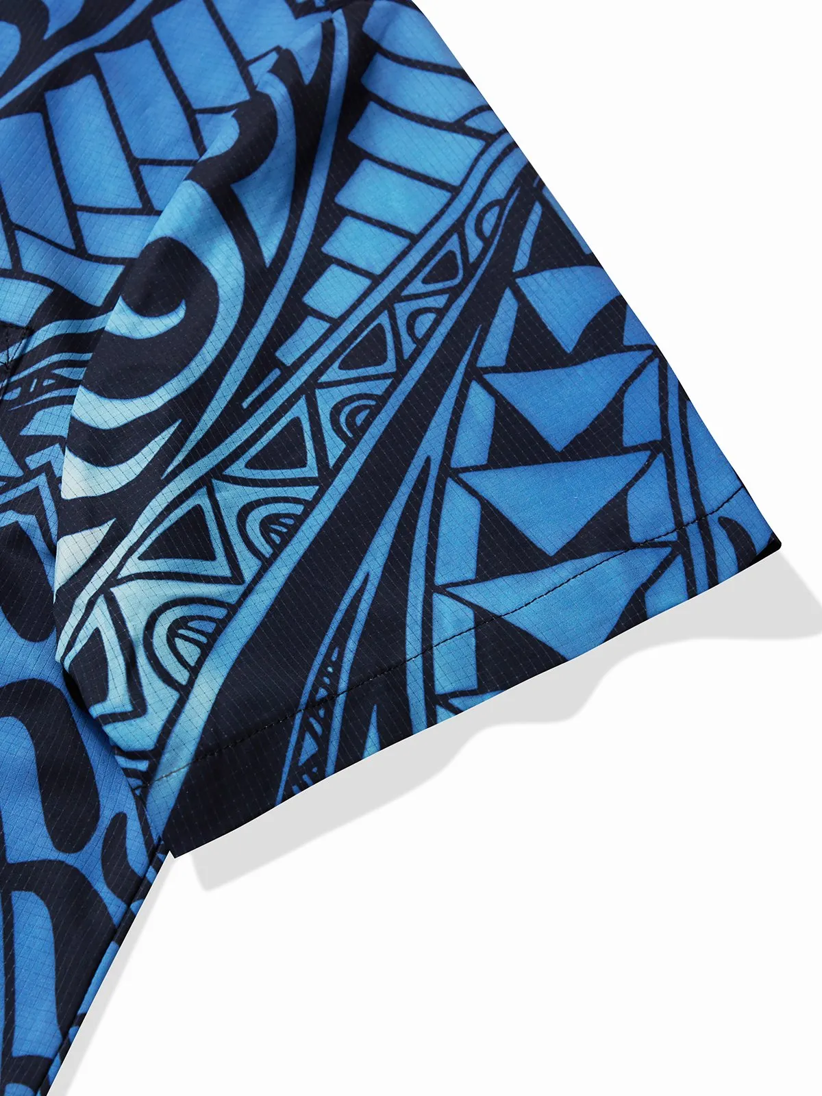 Alohadaddy Beach Holiday Casual Men's Hawaiian Cool Ice Shirts Tapa Geometric Art Sweat-wicking Aloha Pocket Camp Shirts