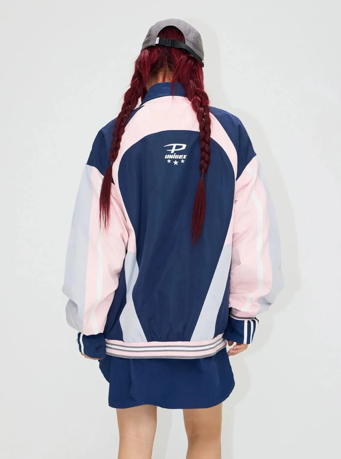 American retro sporty loose top