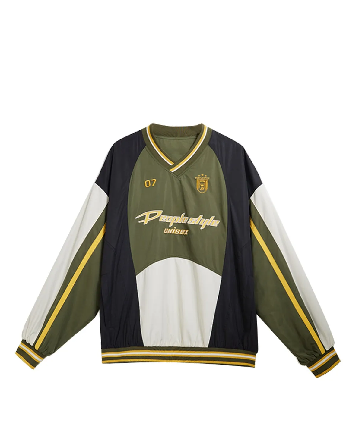American retro sporty loose top