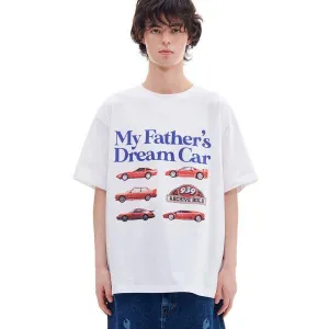 ARCHIVE BOLD (アーカイブボールド)　MY FATHER DREAM CAR T-SHRITS (WHITE)
