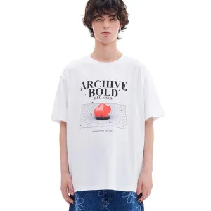 ARCHIVE BOLD (アーカイブボールド)　RED MOSS GRAVITY T-SHIRTS (WHITE)