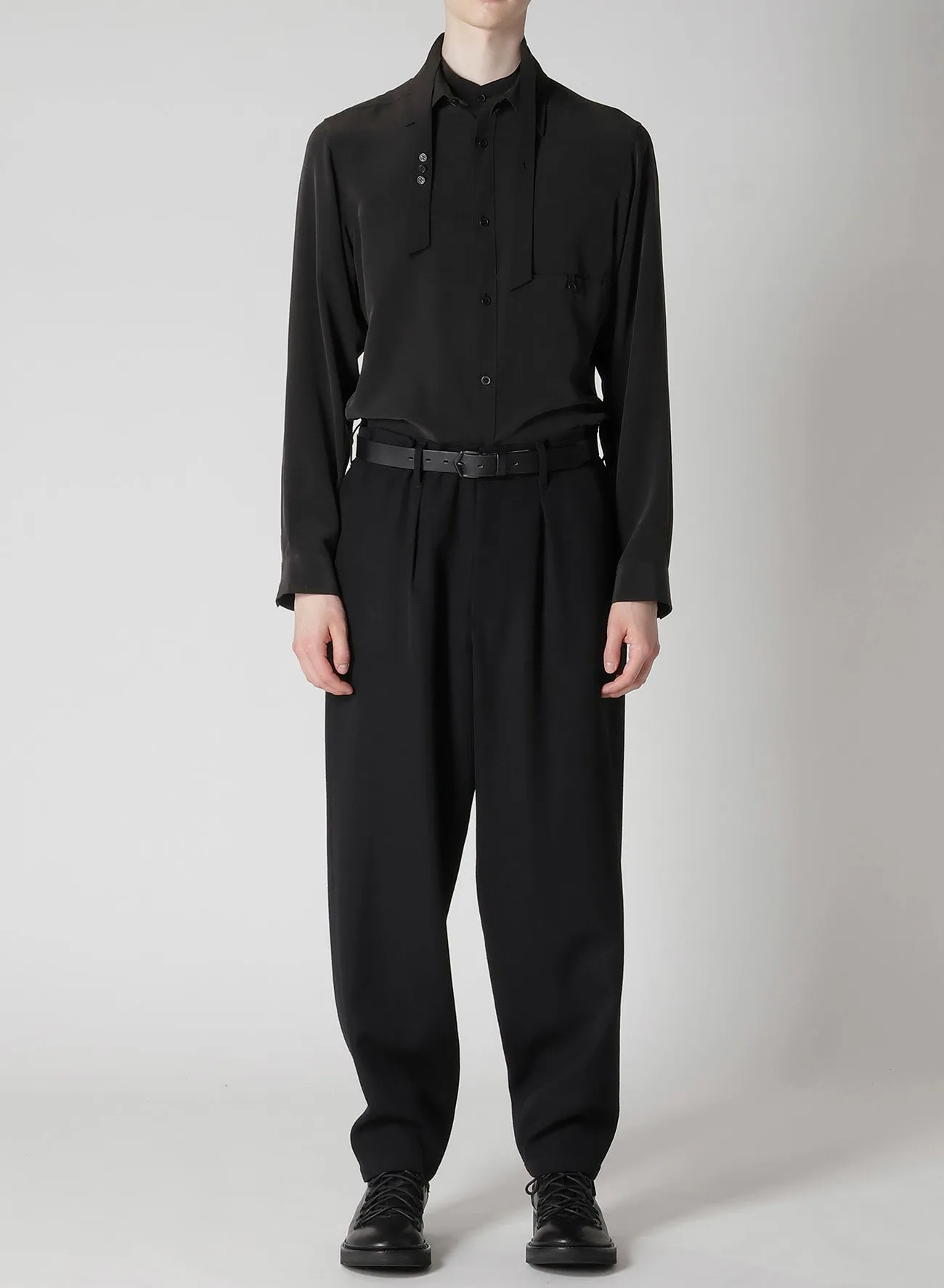 ARMY GABARDINE BACK LOOP TAB PANTS