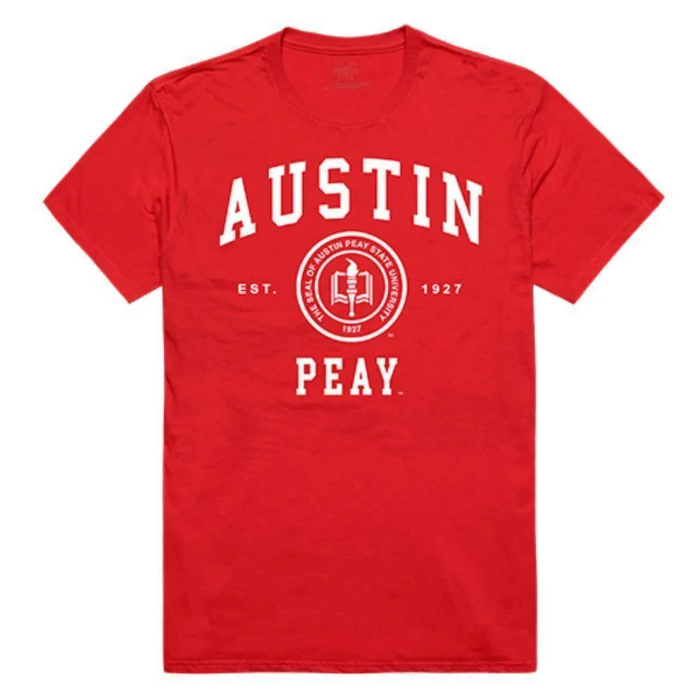 Austin Peay State University Governors NCAA Seal Tee T-Shirt Red