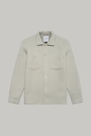Bart Overshirt - Plain Ecru Waffle