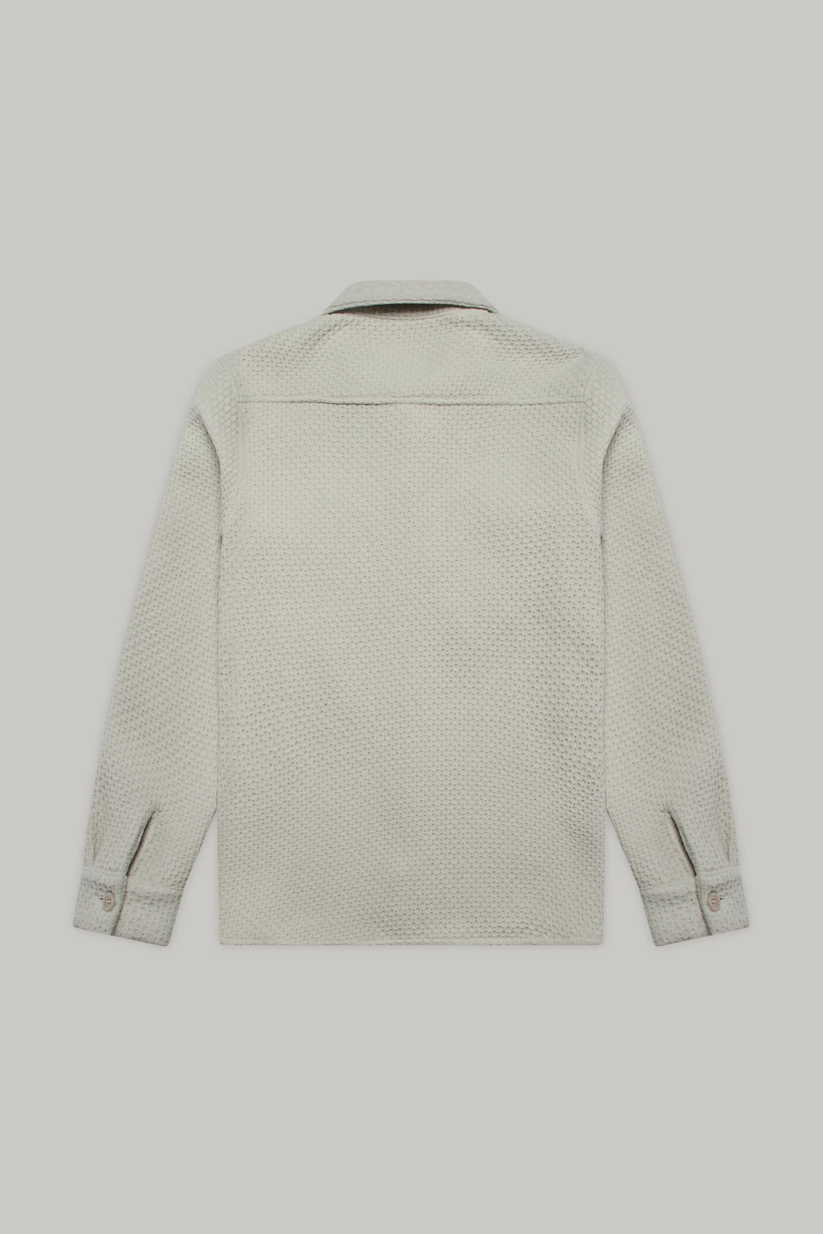 Bart Overshirt - Plain Ecru Waffle
