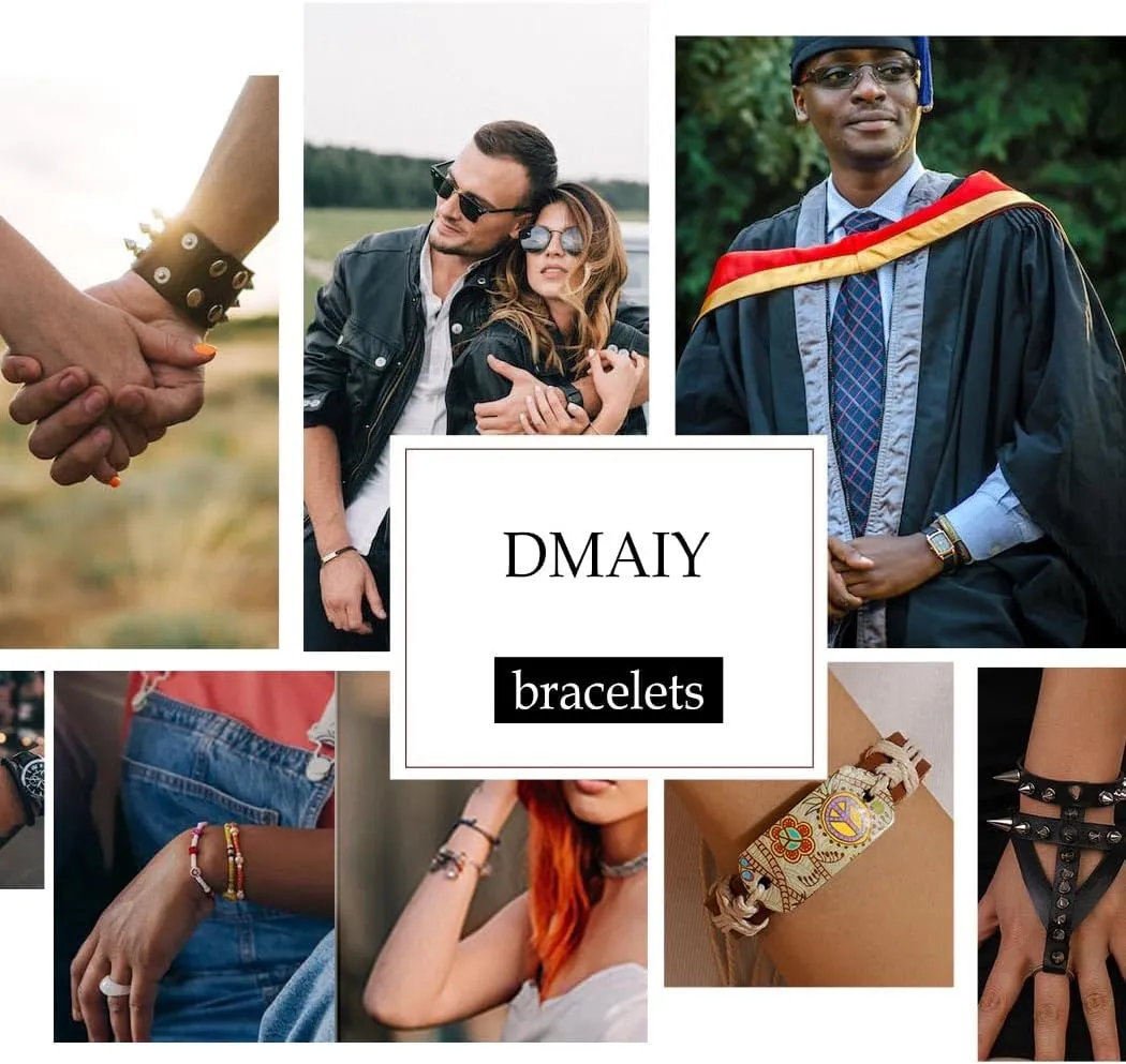 Best Friend Bracelets Friendship Lovers Bracelets Braide Rope Bracelet Set with Card BFF Handmade for Women and Men