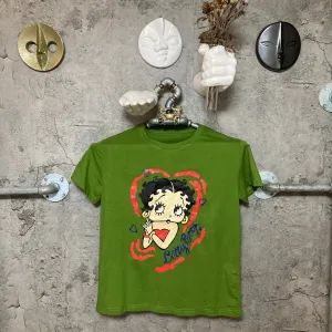 betty boop T-shirt green