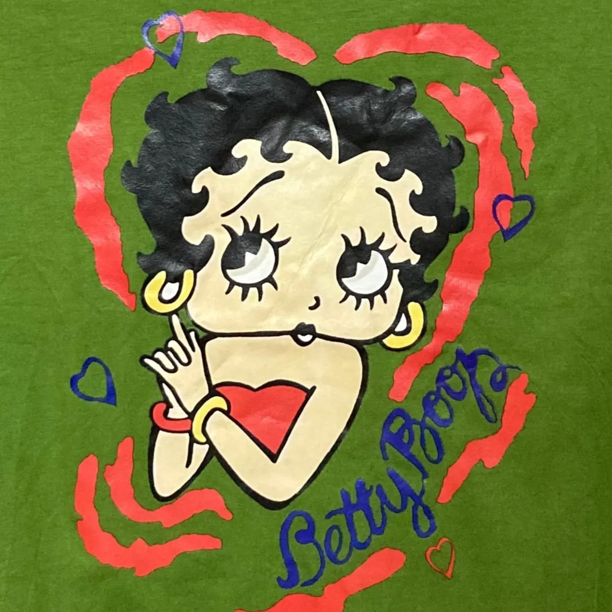 betty boop T-shirt green