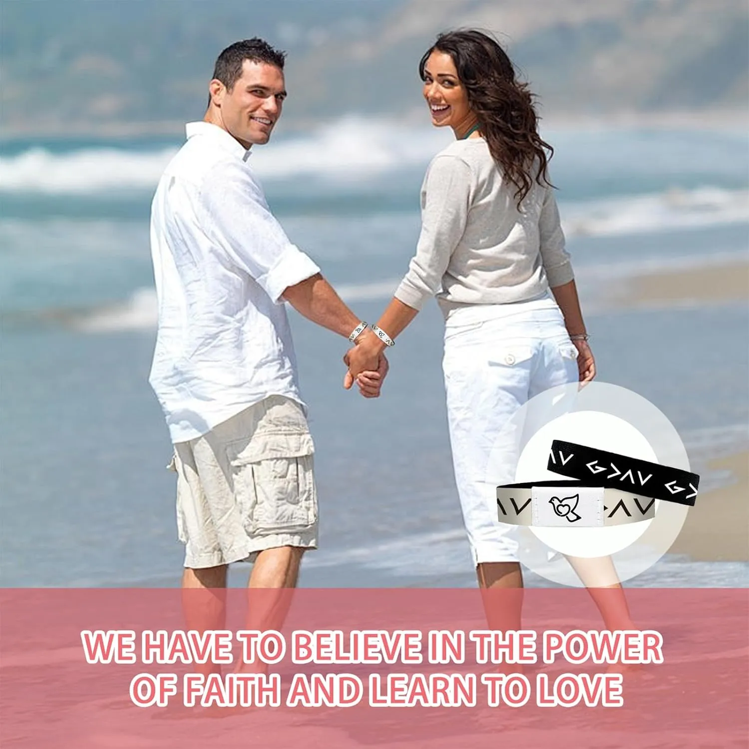 Bible Verse Bracelets for Women & Men with NFC Technology - Inspirational Christian Jewelry Gifts, Engraved Scripture Cuff for Baptism/Wedding/Bible Study