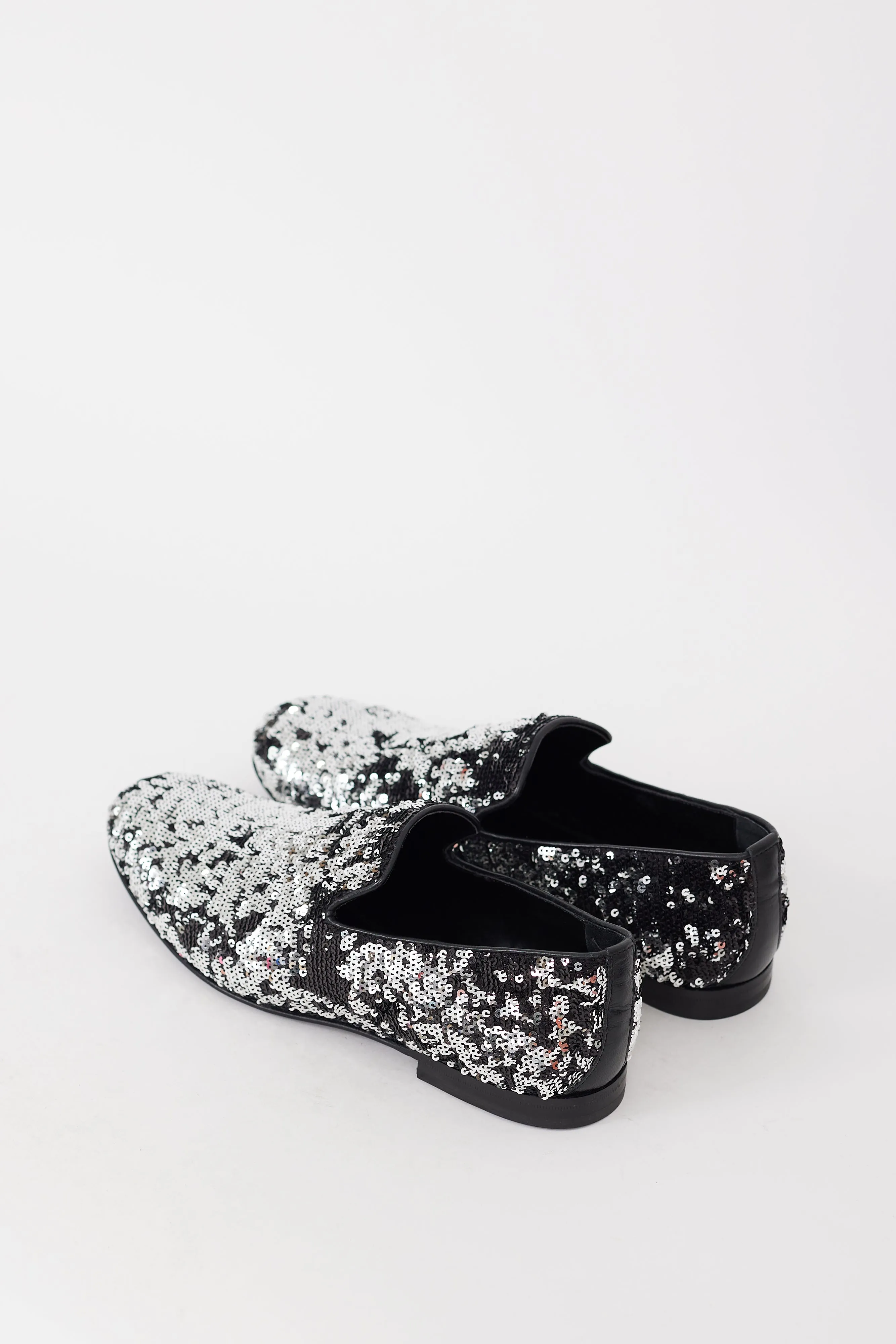 Black & Silver Sequin Sloane Loafer