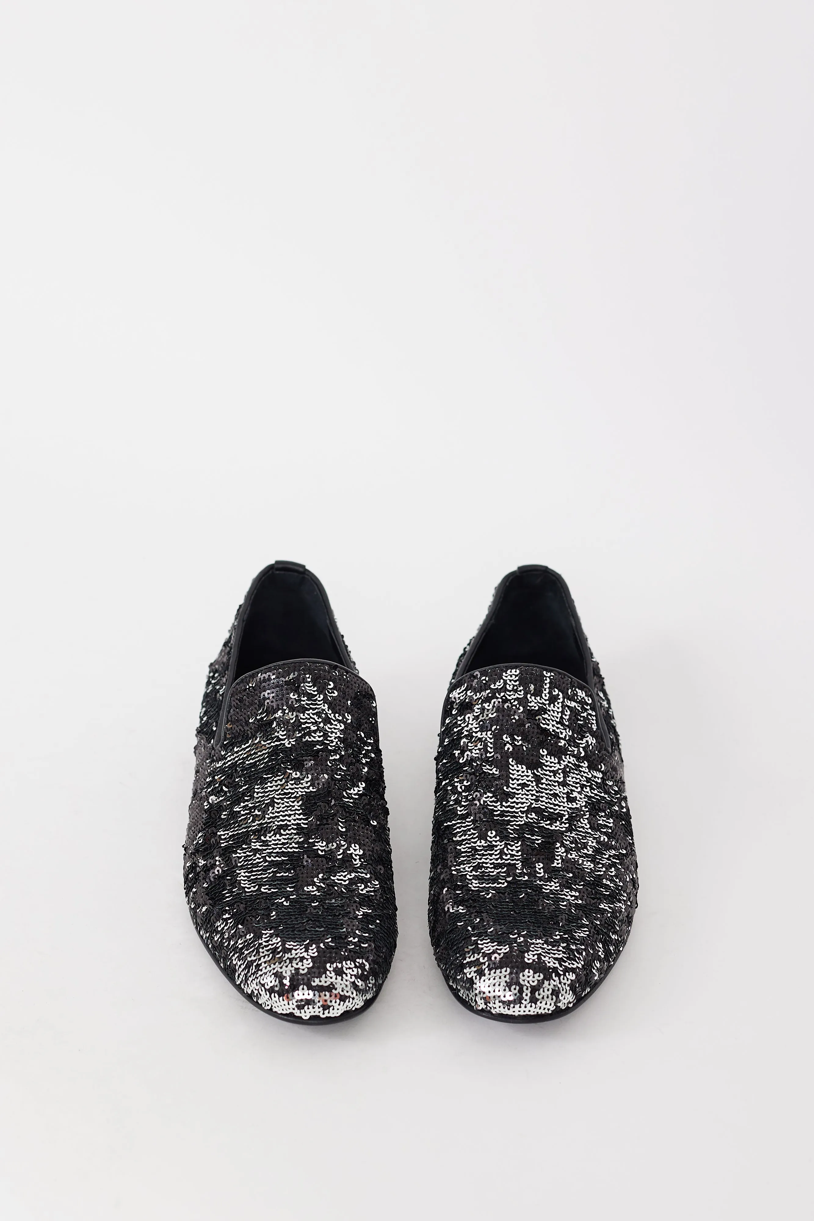 Black & Silver Sequin Sloane Loafer