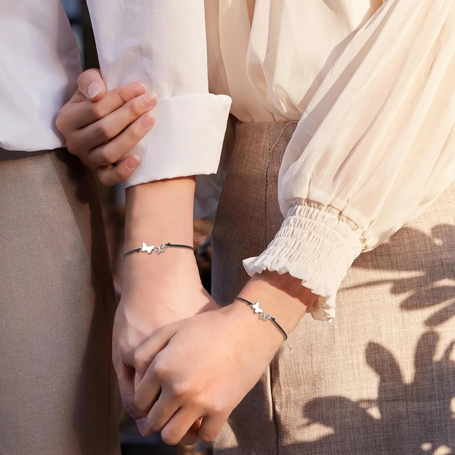 BOCHOI Pinky Promise Distance Matching Bracelets for Couples Best Friend BFF Friendship Bracelet Mother Daughter Girl Him Her Girlfriend Boyfriend