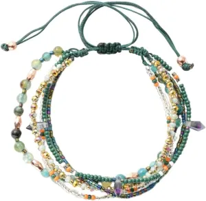 Boho Braided Beaded Bracelets Handmade Adjustable Beach Wrap Bracelet Draw String Anklets Bracelets Gifts for Women