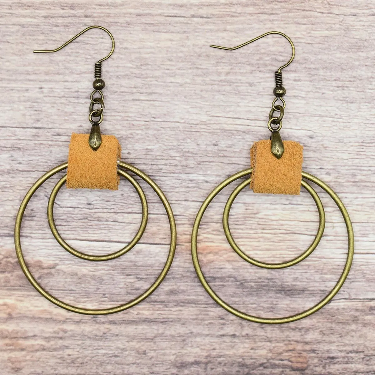 Boho Earrings, Gray Teardrop Earrings, Flower Earrings, Dangle Ethnic Earrings for Women, Handmade Bohemian Trendy Boho Vintage Jewelry