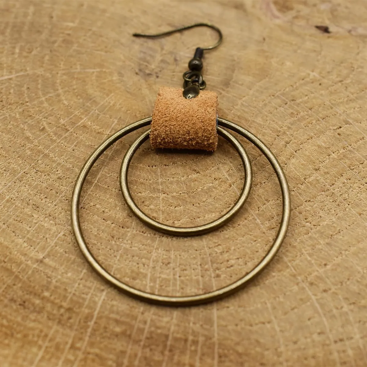 Boho Earrings, Gray Teardrop Earrings, Flower Earrings, Dangle Ethnic Earrings for Women, Handmade Bohemian Trendy Boho Vintage Jewelry