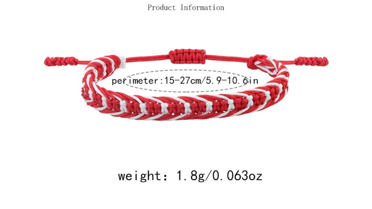 Boho String Bracelets, Red String Summer Beach Cute Friendship Bracelets for Women Men Teen Girls, Waterproof Adjustable