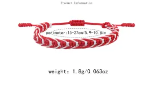 Boho String Bracelets, Red String Summer Beach Cute Friendship Bracelets for Women Men Teen Girls, Waterproof Adjustable