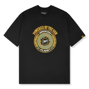 Broken Planet Crest Midnight Black T Shirt