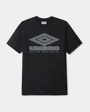 Butter Goods x Umbro - Diamond Logo T-Shirt - Black