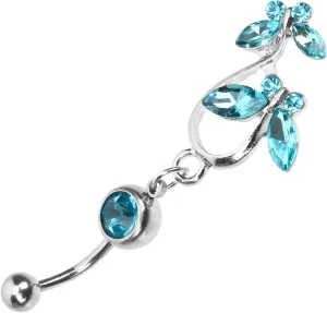 Butterfly Navel Ring for Women Belly Button Jewelry Dainty Belly Piercing Accessory Eye Catching Design for Beach Parties and Cosplay present Choice