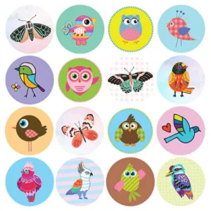 Cartoon Birds Stickers for Kids