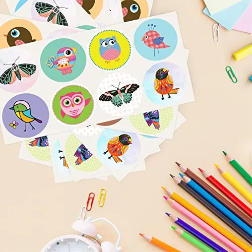 Cartoon Birds Stickers for Kids