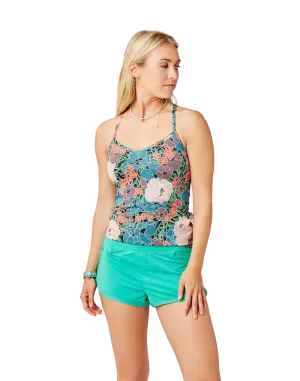 Carve Designs Stinson Racerback Tankini Top - Jardin - FINAL SALE!