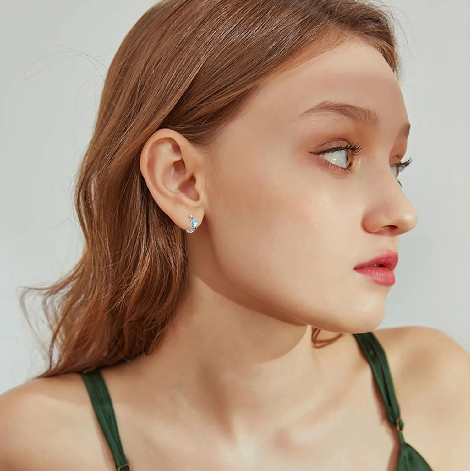 Celtic Knot Earrings Heart Hoops S925 Sterling Silver Irish Earrings Cartilage Hoop Earrings Small Hoop Earrings for Women