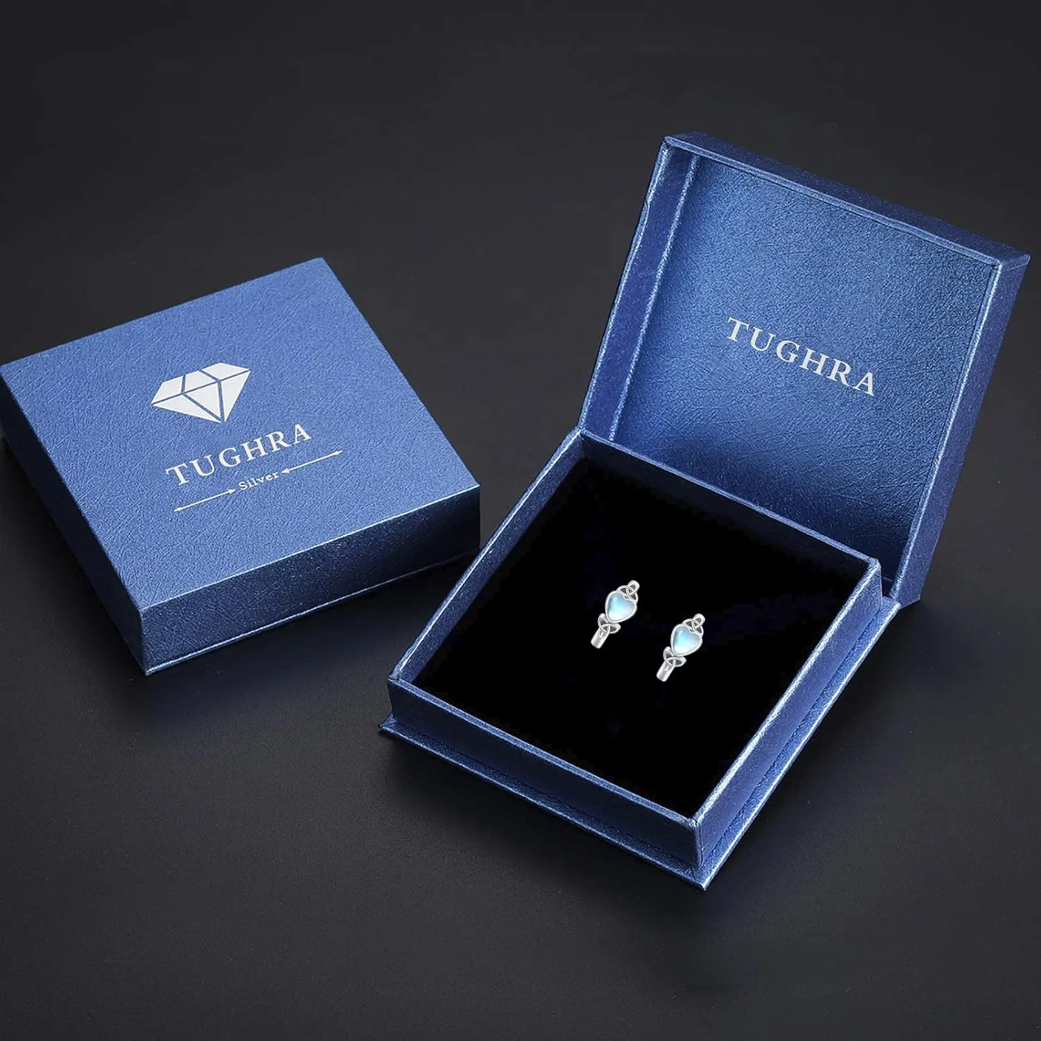 Celtic Knot Earrings Heart Hoops S925 Sterling Silver Irish Earrings Cartilage Hoop Earrings Small Hoop Earrings for Women