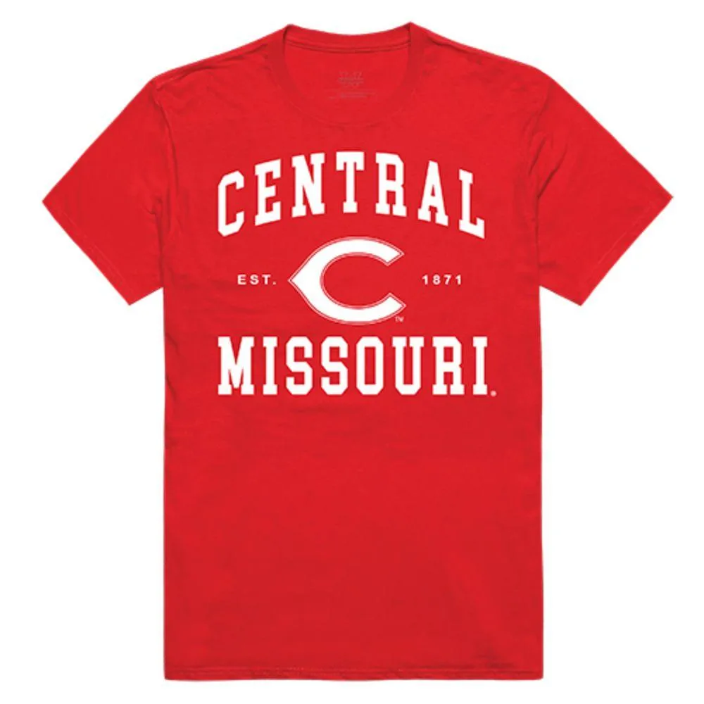 Central Missouri University of Mules NCAA Seal Tee T-Shirt Red