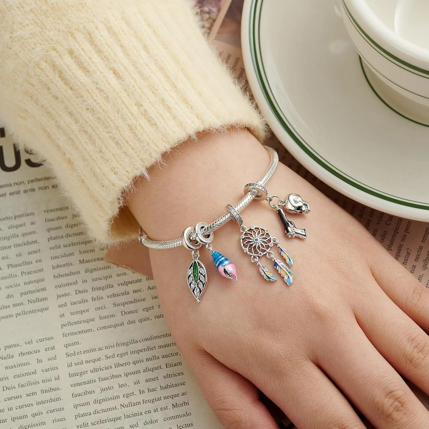 Charms for Pandora Bracelets 925 Sterling Silver Heart Charms for Bracelets Charms Original Charm for Women Silver Bracelet Charms