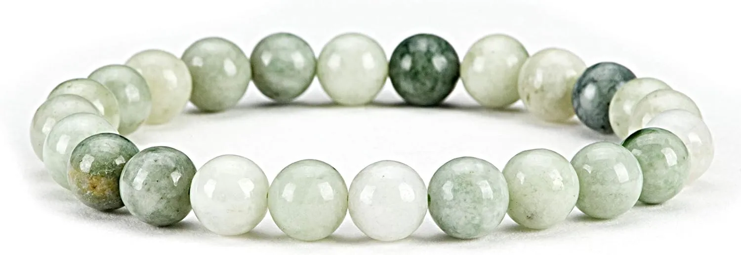 Cherry Tree Collection Gemstone Beaded Stretch Bracelet 8mm Round Beads 7"