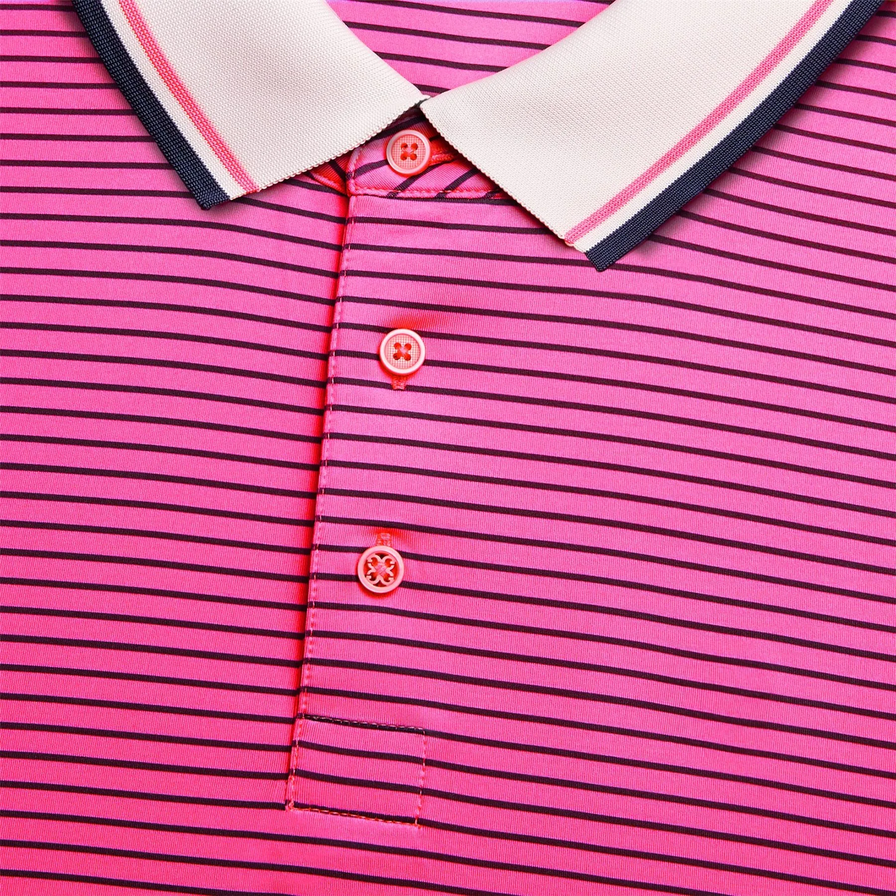 Circle G's Glitch Tech Jersey Polo Knockout Pink - AW24