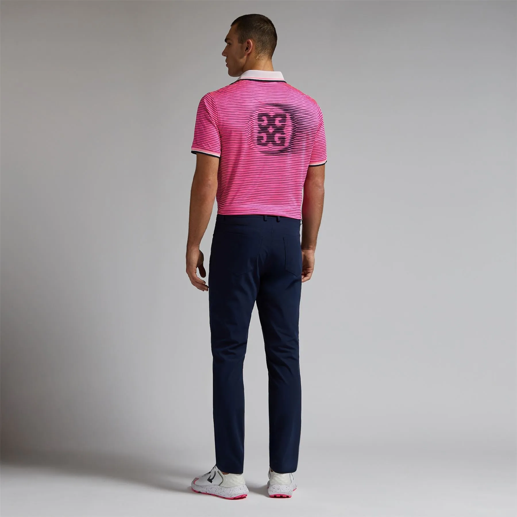 Circle G's Glitch Tech Jersey Polo Knockout Pink - AW24