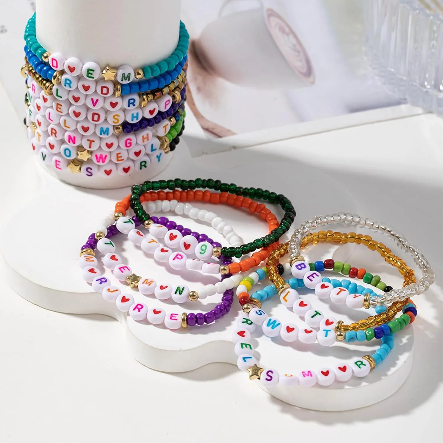 Clay Beaded Friendship Bracelets for Women