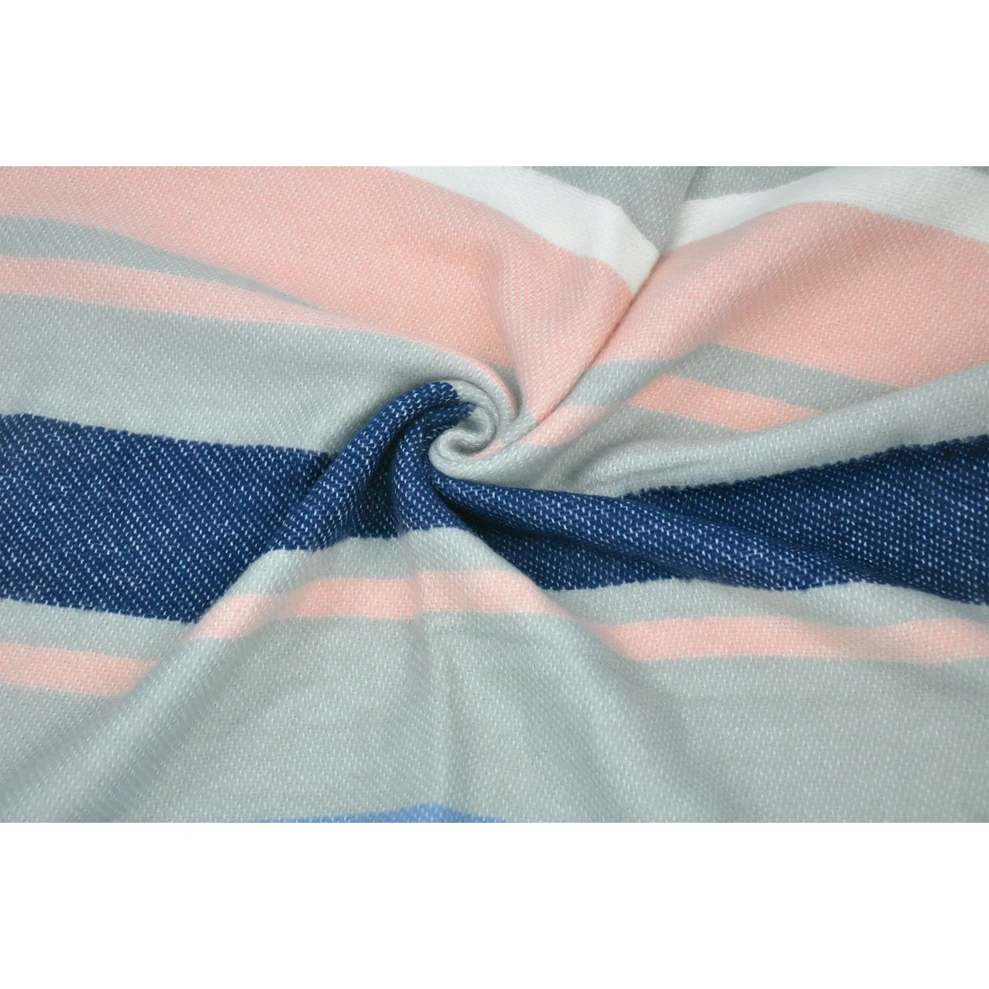 Color Block Tassel Blanket Wrap Scarf