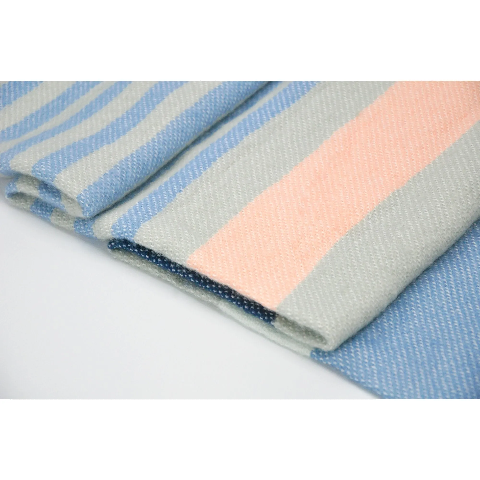 Color Block Tassel Blanket Wrap Scarf