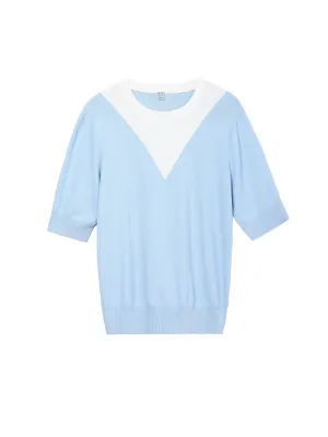 Color Block Top Blouse