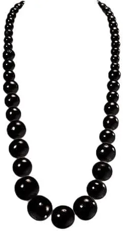 COLORFUL BLING Ethnic Natural Wood Beads Necklace for Men Women Africa Wooden Chain Chunky Strand Necklace Statement Hip Hop Jewelry