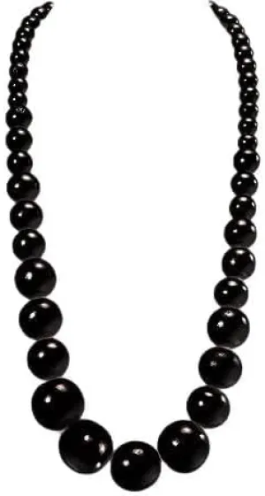 COLORFUL BLING Ethnic Natural Wood Beads Necklace for Men Women Africa Wooden Chain Chunky Strand Necklace Statement Hip Hop Jewelry