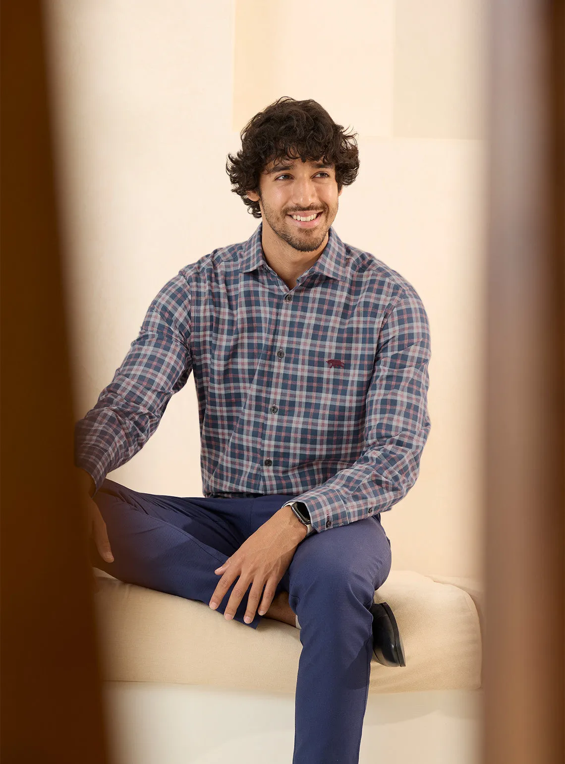 Cool Crimson Grid Shirt