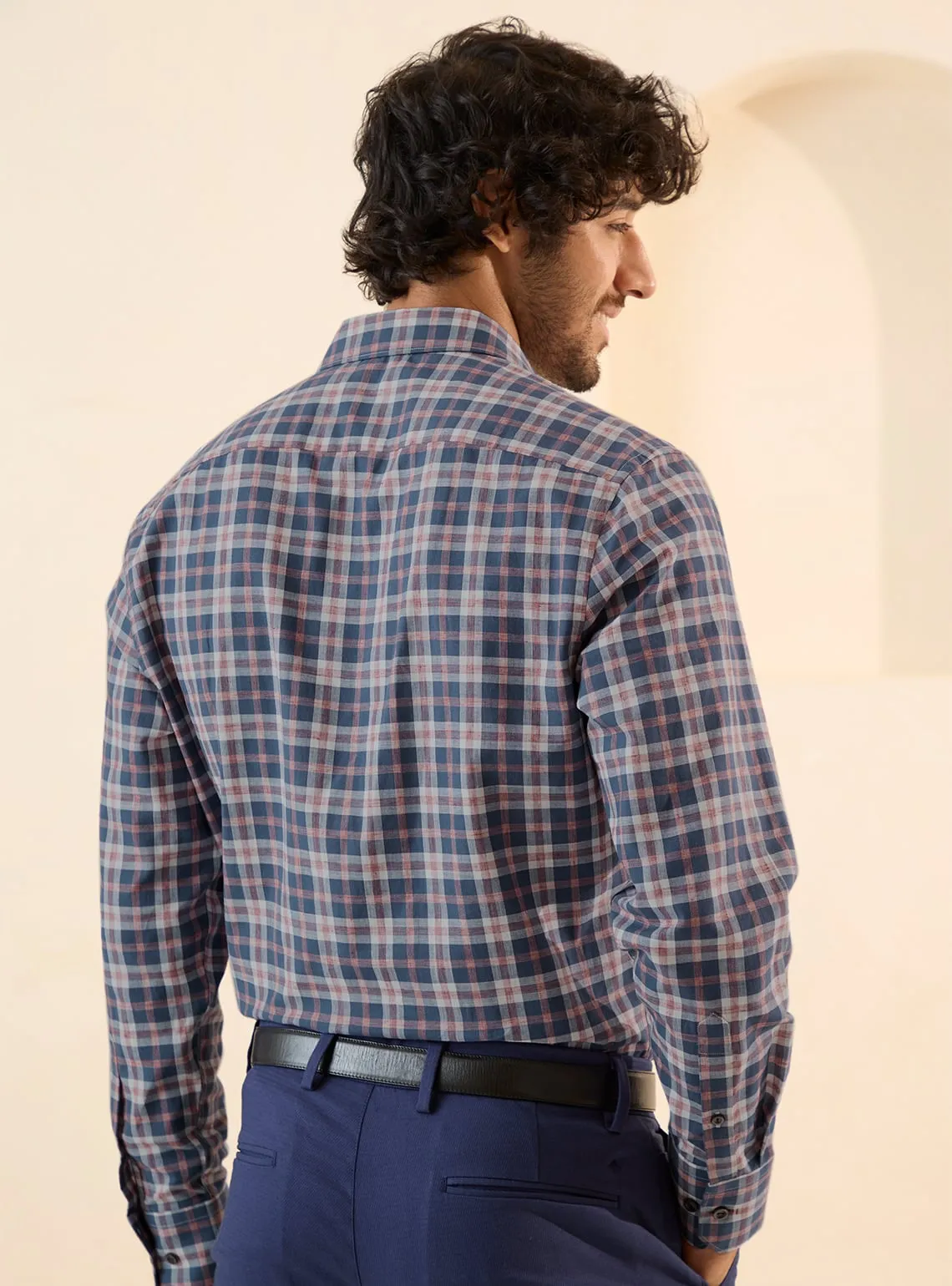 Cool Crimson Grid Shirt